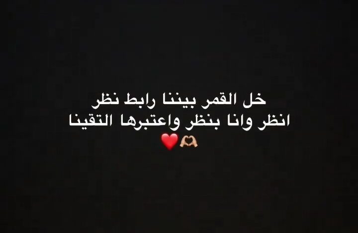 حالات واتساب.. خل القمر بيننا رابط نظر انظر وانا بنظر واعتبرنا التقينا