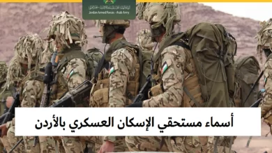"جميع الأسماء" .. أسماء مستحقي قرض الإسكان العسكري في الأردن نوفمبر 2024 مستفيدين تشرين ثاني